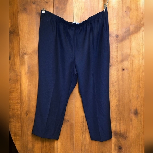 Alfred Dunner Pants - Alfred Dunner Classic Navy Pants Size 24W Short